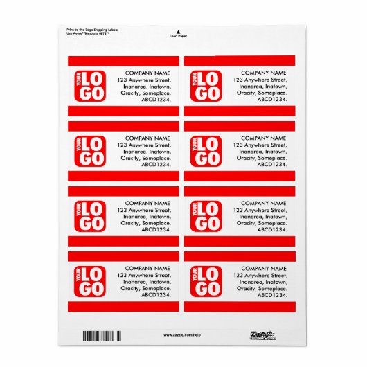 中央帯 – 赤 ラベル (フルシート)