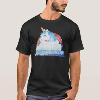 中央情報誌 – Unicorn (tで擦り切れたは暗くなる) Tシャツ