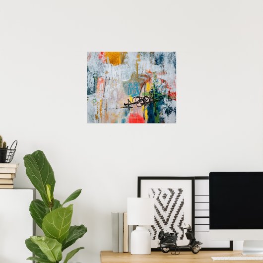 中央揃えなし ポスター (ホームオフィス)