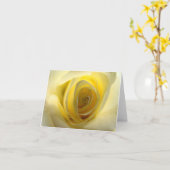 中央揃え カード (黄色い花)