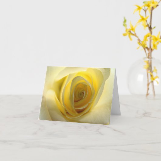 中央揃え カード (黄色い花)