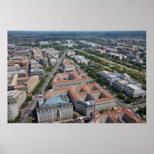 中央政府三角形のWashington D.C. ポスター