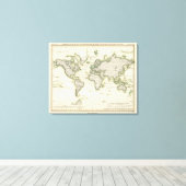 中央気圧計 キャンバスプリント (インサイチュ (ウッドフロア))