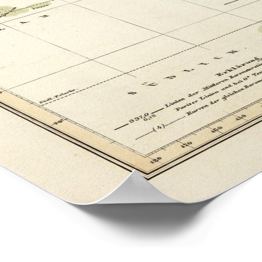 中央気圧計 ポスター (角)