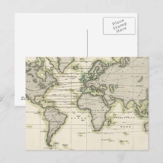 中央気圧計 ポストカード (正面/裏面)