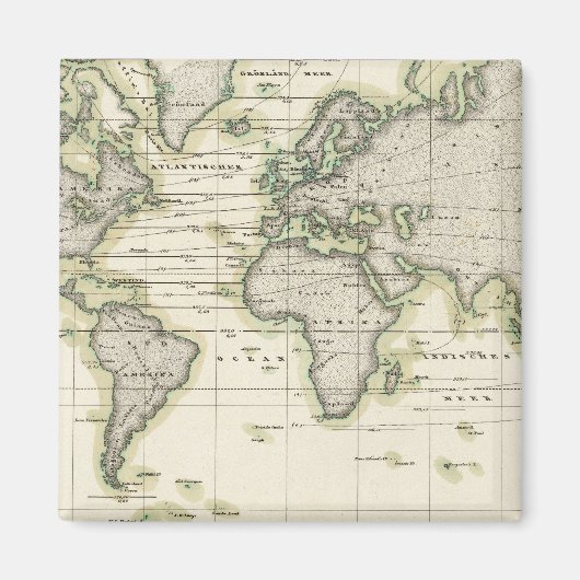 中央気圧計 マグネット (正面)