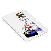 中央雪だるまフレキシブル写真磁石 – カスタマイズ可能 マグネット (右側)