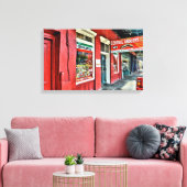 中央食料品フランスの店 キャンバスプリント (インサイチュ (リビング))