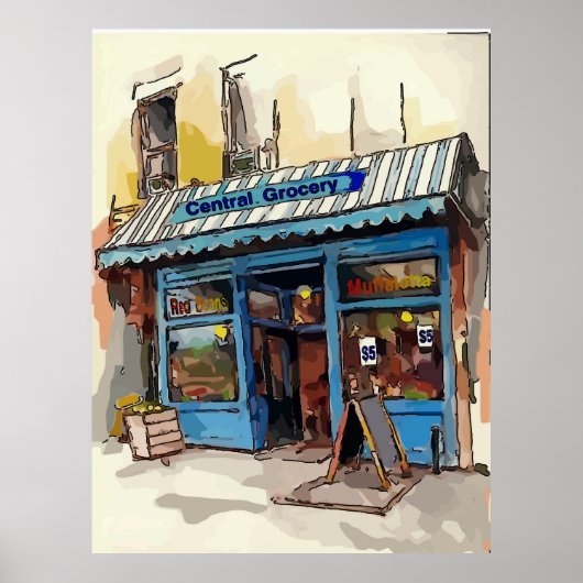 中央食料品フランスの店 ポスター (正面)