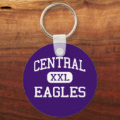 中央 – イーグルス – 高校 – オマハネブラスカ キーホルダー (正面)