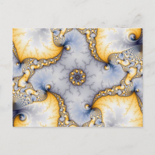 中央 – フラクタルアート ポストカード (正面)