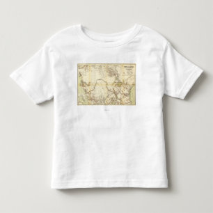 中央AfricaPanoramic MapCentralアフリカ トドラーTシャツ