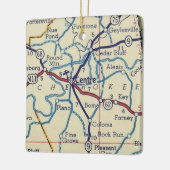 中央ALヴィンテージマップ セラミックオーナメント (左)