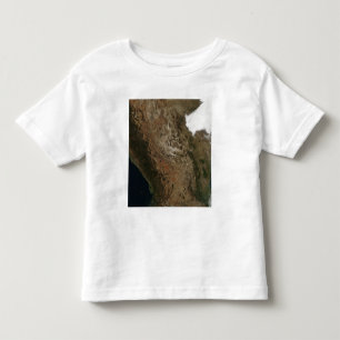 中央Mexiの景色の衛星概観 トドラーTシャツ