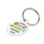 中子供の卵の木のナットのアレルギー警報アドレナリン ペット　ネームタグ (側面)