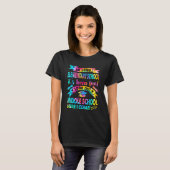 中学の外を見る長い小学校1 Tシャツ (正面フル)