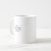 中学の数学の先生は問題がある コーヒーマグカップ (正面左)