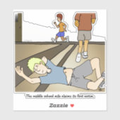 中学マイルカスタムカットステッカー シール (シート)