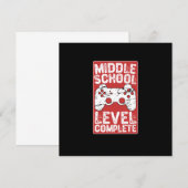 中学レベル完了 招待状 (正面/裏面)