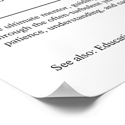 中学先生パーソナライズされた贈り物 ポスター (角)