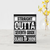 中学卒業式 2027年度の カード (黄色い花)