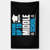 中学小学校への転校 横断幕 (縦)