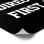 中学教室のデコールスラングのポスター ポスター (角)