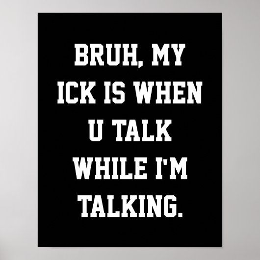 中学教室のデコールスラングのポスター ポスター (正面)