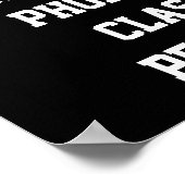 中学教室のデコールスラングのポスター ポスター (角)