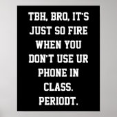 中学教室のデコールスラングのポスター ポスター (正面)