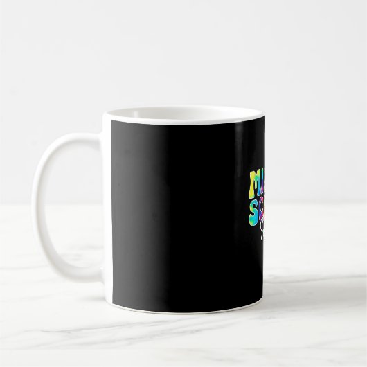 中学校に戻るスクワッドチームの先生 コーヒーマグカップ (左)