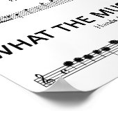 中学校のバンドの感想 ポスター (角)