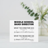 中学校のバンドの感想 ポストカード (スタンド正面)