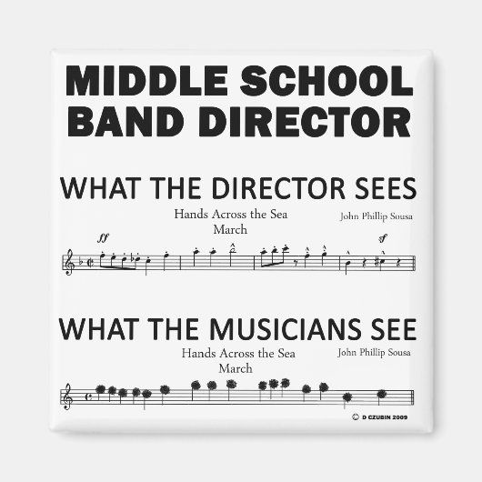 中学校のバンドの感想 マグネット (正面)