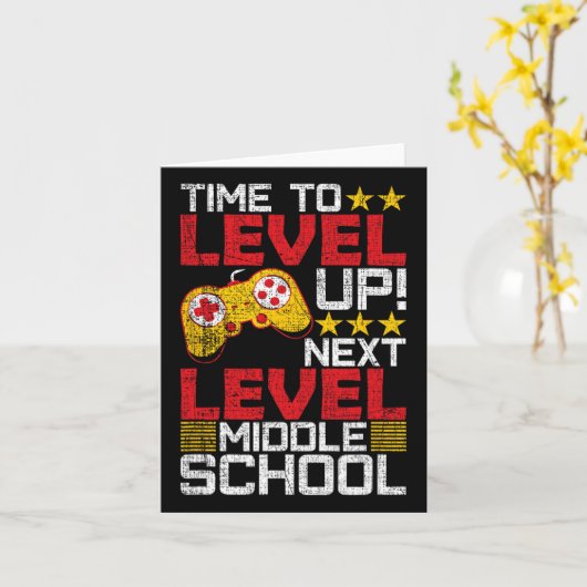 中学校のビデオゲーマー卒業をレベルアップするには カード (黄色い花)