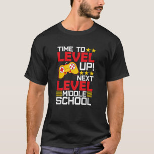 中学校のビデオゲーマー卒業生をレベルアップする時間 Tシャツ