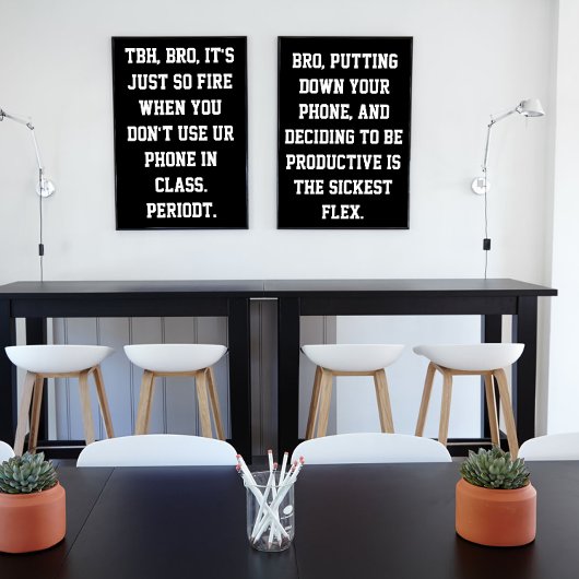 中学校のポスタースラング ポスター