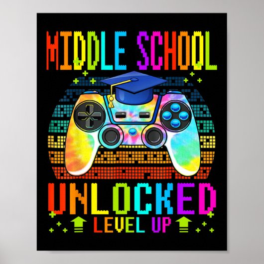 中学校のレベルの解除ゲーマー戻るScho ポスター (正面)