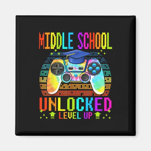 中学校のレベルの解除ゲーマー戻るScho マグネット (正面)
