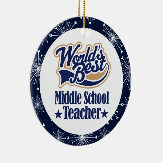 中学校の先生のギフトのオーナメント セラミックオーナメント (右)