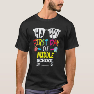 中学校の先生の最初の日のサングラス Tシャツ