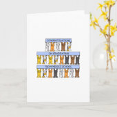 中学校の卒業 カード (黄色い花)