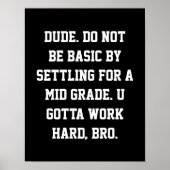 中学校の教室の授業 ポスター (正面)