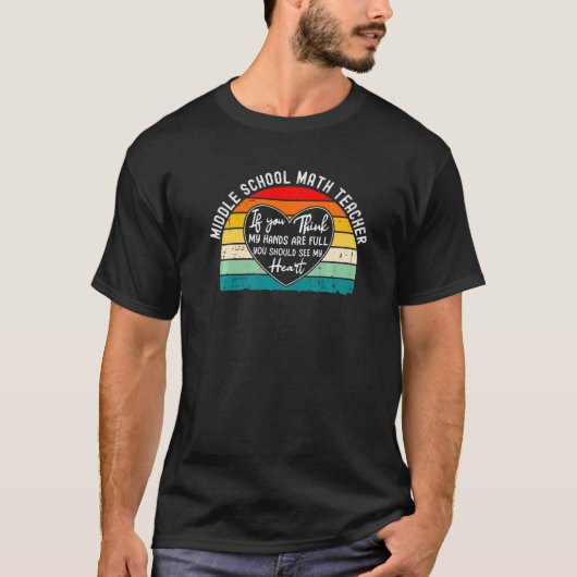 中学校の数学教師の感謝 - See My H Tシャツ (正面)