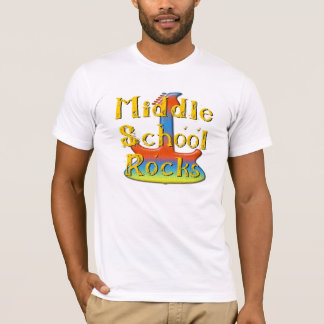 中学校の石-ギター Tシャツ