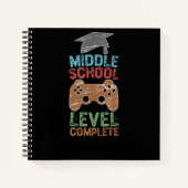 中学校レベルの修了 – 卒業祝い ノートブック (正面)