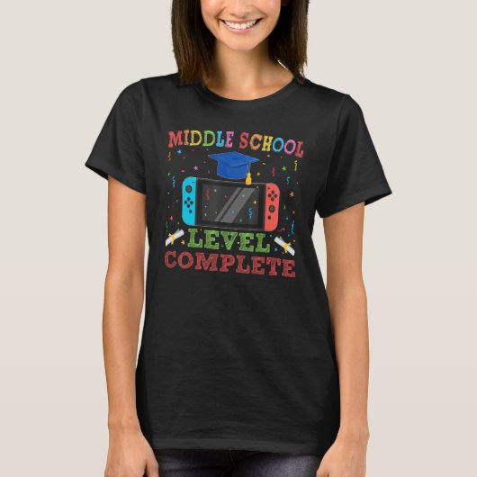 中学校レベル卒業シニアガム完了 Tシャツ (正面)