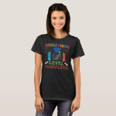 中学校レベル卒業シニアガム完了 Tシャツ (正面フル)