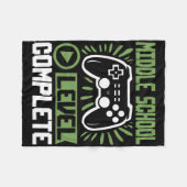 中学校レベル2025年卒業ゲーマーCl フリースブランケット (正面(横))