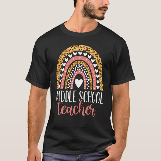 中学校先生女子ボーイズ新学期4 Tシャツ (正面)
